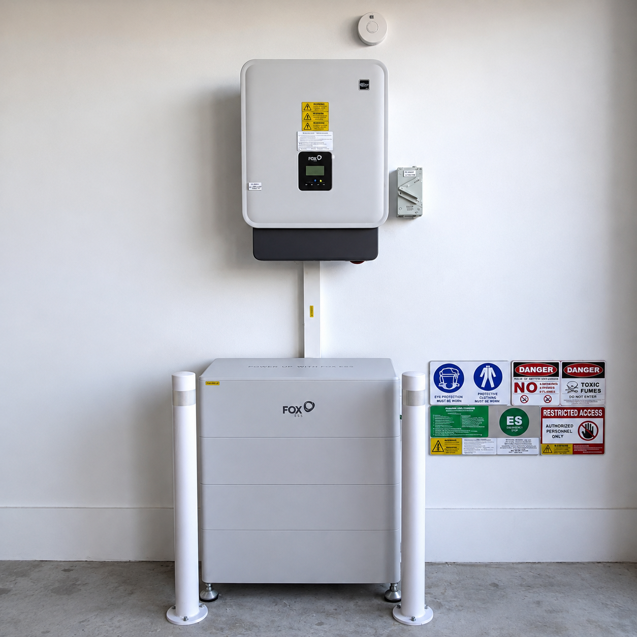 Solar battery installation